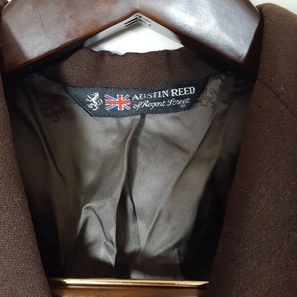 Austin Reed of Regent Street Mens brown Blazer 42 Sports Coat Jacket - Picture 5 of 8